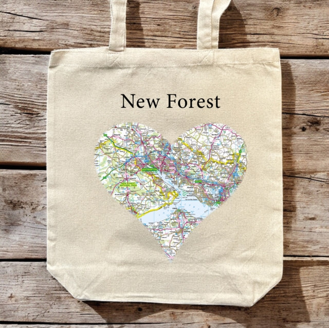 OS Map Premium Canvas tote Bag - National Park series