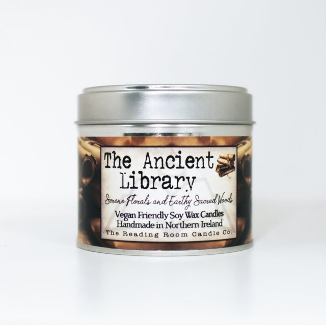 Ancient Library- Scented Soy Candle- Serene Florals and Earthy Sacred Woods