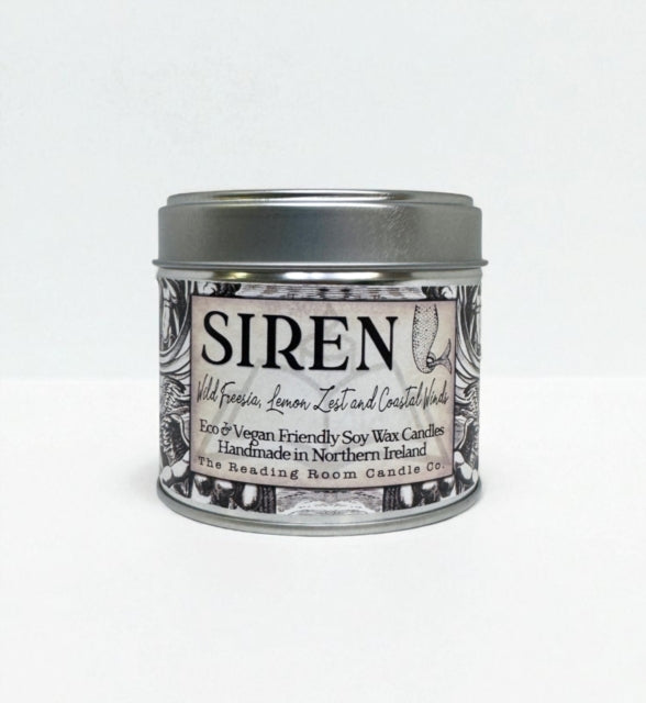 Siren- Scented Soy Candle - Wild Freesia, Lemon Zest and Coastal Winds