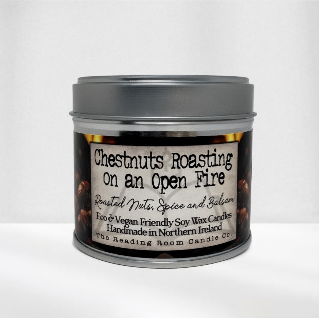 Chestnuts Roasting on an Open Fire- Scented Soy Candle- Roasted Nuts, Spice and Balsam