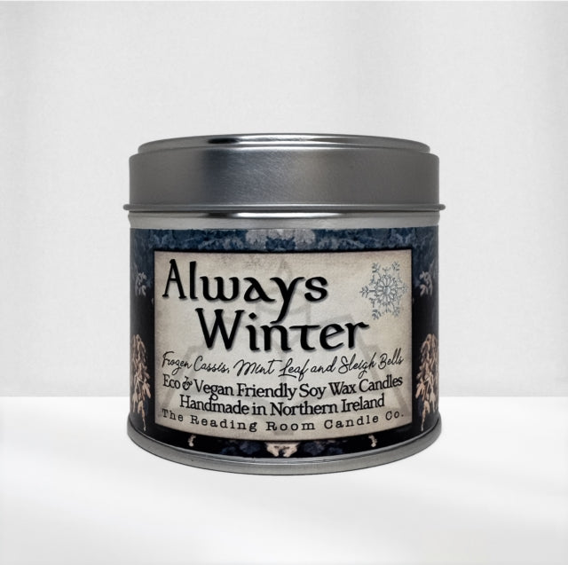 Always Winter- Scented Soy Candle- Frozen Cassis, Mint Leaf and Sleigh Bells