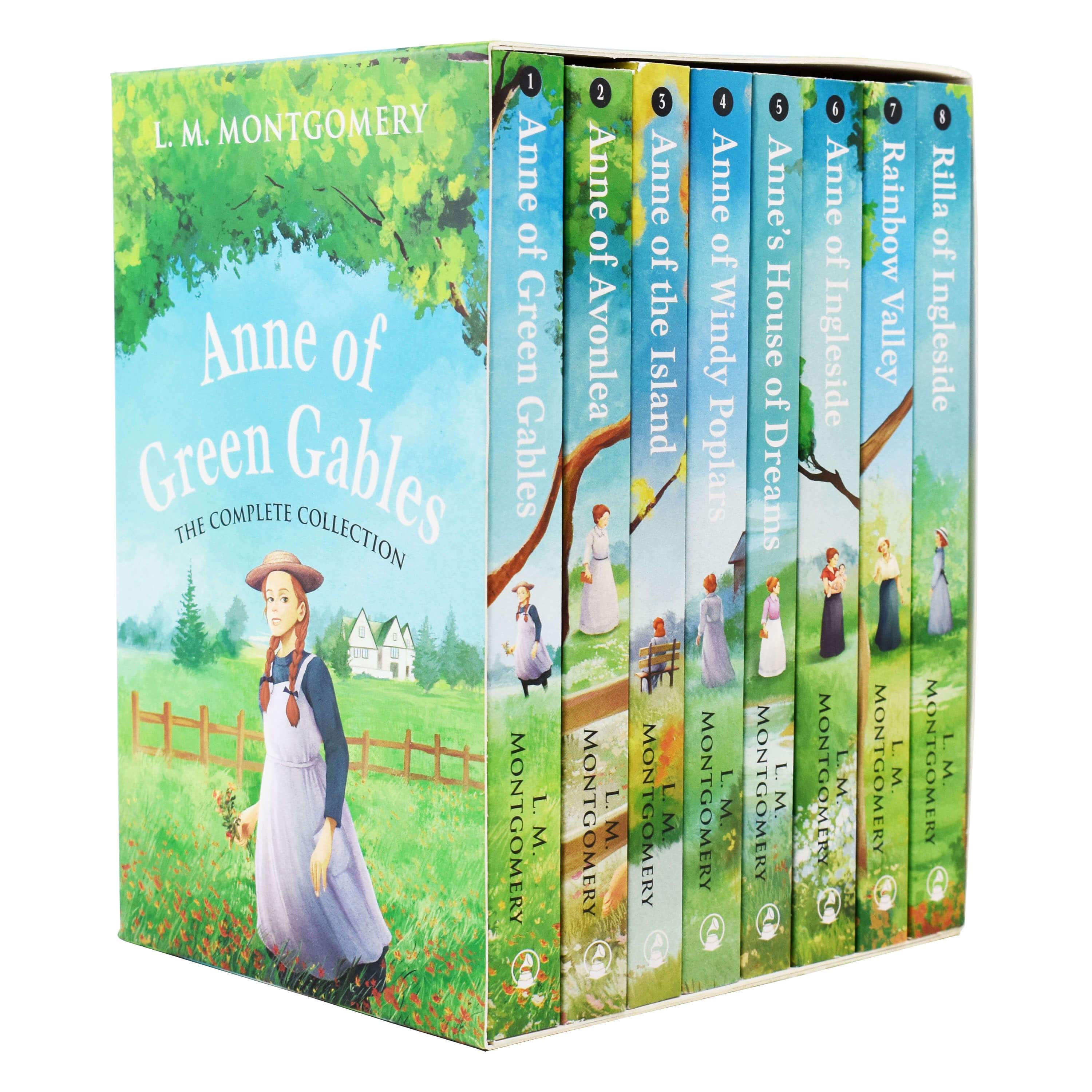 The Complete Collection Anne Of Green Gables 8 Books Set : Anne Of Green Gables, Anne Of Avonlea, Anne Of The Island, Anne Of Windy Poplars, Anne's House Of Dreams, Anne Of Ingleside, Rainbow Valley &